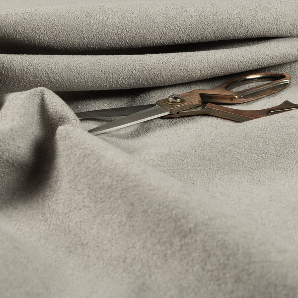 Berlin Boucle Textured Chenille Cloud Grey Colour Upholstery Fabric CTR-1942