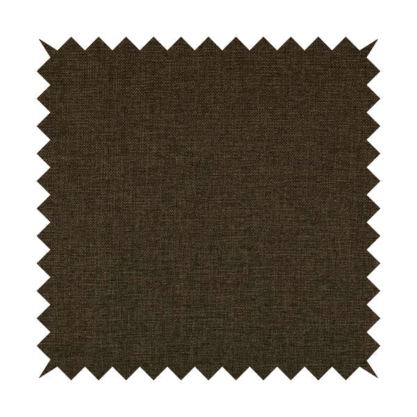 Beaumont Textured Hard Wearing Basket Weave Material Brown Coloured Furnishing Upholstery Fabric