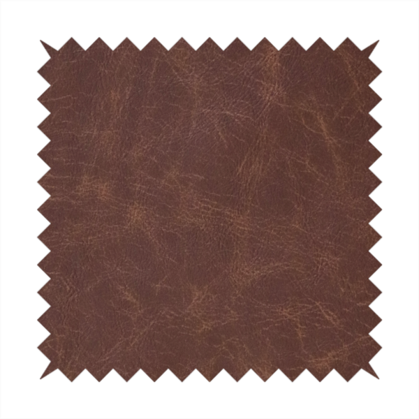 Bergamo Faux Leather Distress Matt Finish In Conker Brown Colour CTR-1333
