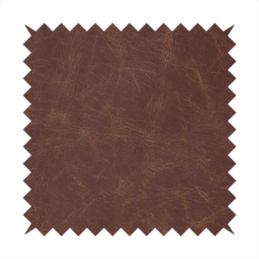 Bergamo Faux Leather Distress Matt Finish In Conker Brown Colour CTR-1333