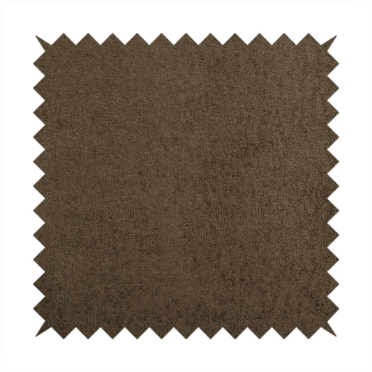 Berlin Boucle Textured Chenille Cedar Brown Colour Upholstery Fabric CTR-1955