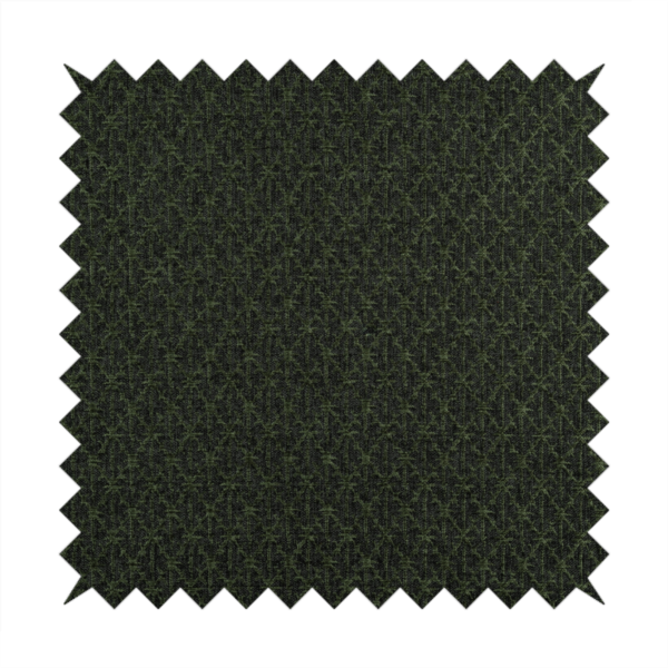 Baraka Geometric Pattern Black Green Colour Upholstery Fabric CTR-2496